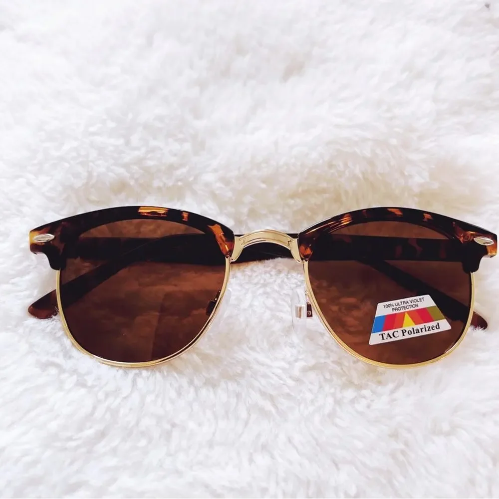 Theo Brown Sleek Modern Sunglasses